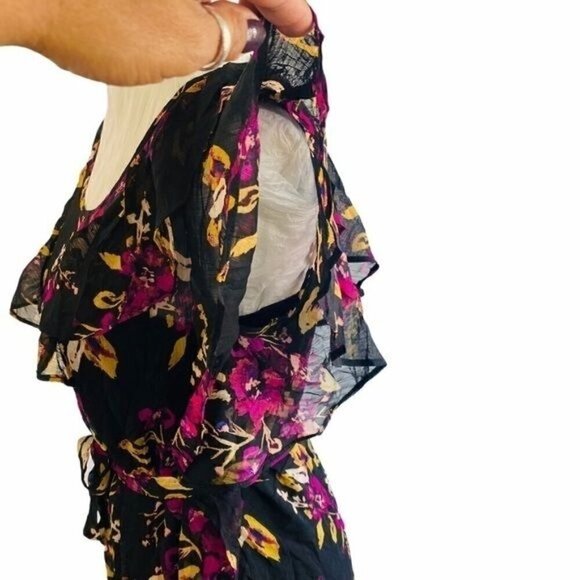 Jessica Simpson Ruffled Floral-Print maternity Dress Size Small - Picture 7 of 9